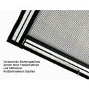 Master Slim - Fliegengitter Alu Fensterbausatz 80 x 100 cm braun