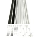 Kombi Dachfenster-Plissee - Sonnenschutz & Fliegengitter für Dachfenster 110 x 160 cm weiß