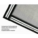 Master Slim - Fliegengitter Alu Fensterbausatz 130 x 220 cm braun