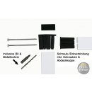 Master Slim - Fliegengitter Alu Fensterbausatz 130 x 220 cm braun