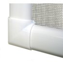 Basic - Fliegengitterfenster Bausatz aus Aluminium 80 x 100 cm weiß