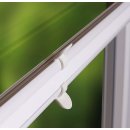 Sonnenschutz Plissee zum Klemmen weiß - Sichtschutz und Sonnenschutz für Fenster 100 cm x 130 cm
