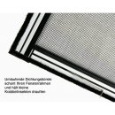 Master Slim POLLENSCHUTZ - Fliegengitter Alu Fensterbausatz 100 x 120 cm weiß