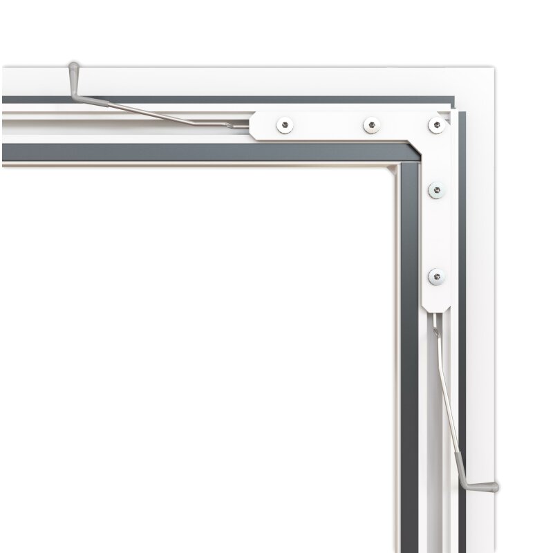 Compact flächenbündig Fliegengitter Alu Fensterbausatz