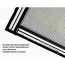 Master Slim POLLENSCHUTZ - Fliegengitter Alu Fensterbausatz 130 x 150 cm weiß