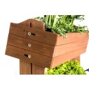 Hochbeet mit Rankseilen CUBE 2 - Gemüsebeet Kräuterbeet - Beet für Terrasse Balkon & Garten