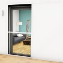 Schiebetür Comfort Einzelelement - Fliegengitter Alu Türbausatz anthrazit