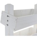 Hochbeet mit 4 Etagen CUBE 4 - Gemüsebeet Kräuterbeet - Beet für Terrasse Balkon & Garten (Weiß)