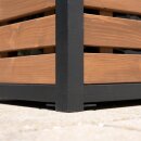 Hochbeet CUBE COMPACT Metall & Holz - 2 Etagen Gemüsebeet Kräuterbeet - Beet für Terrasse Balkon & Garten