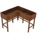 Eckhochbeet aus Fichtenholz - Hochbeet in L-Form für...