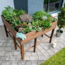 Eckhochbeet aus Fichtenholz - Hochbeet in L-Form für...