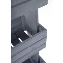 Hochbeet mit 4 Etagen CUBE 4 - Gemüsebeet Kräuterbeet - Beet für Terrasse Balkon & Garten (Grau)