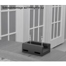 Balkonmarkise UP - Seitenmarkise für Balkone - Sichtschutz & Sonnenschutz 80x200cm Anthrazit