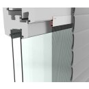 Compact flächenbündig - Fliegengitter Alu Fensterbausatz 130 x 220 cm weiß