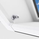 Teleskop Dachfenster FAST - Fliegengitter mit Alurahmen als Bausatz - 110x160 cm weiß